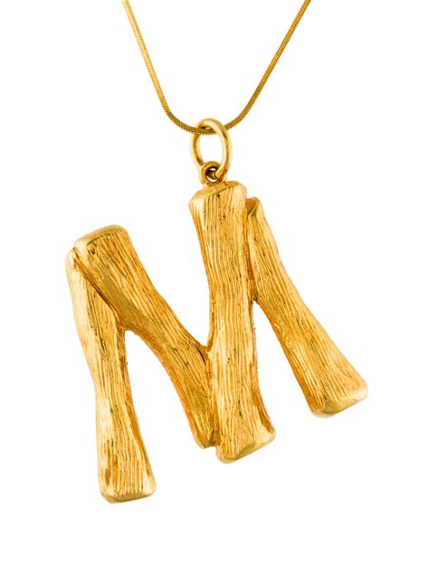 celine letter necklace bamboo|celine alphabet jewelry for women.